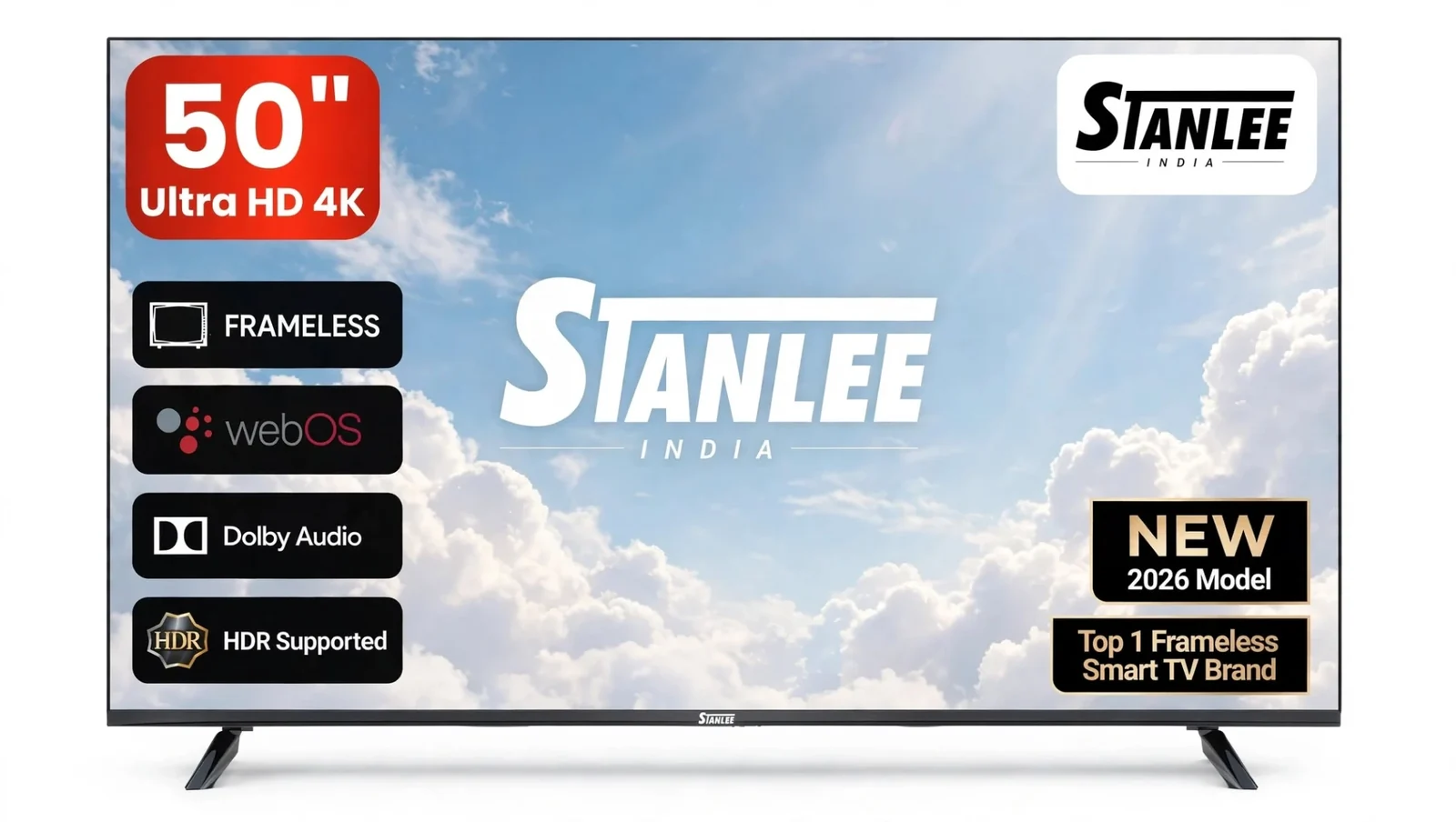 Stanlee 50″ Smart TV — QLED 4K