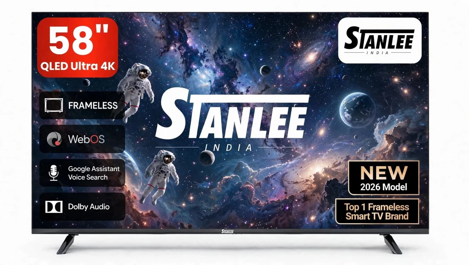 Stanlee 58″ Smart TV — QLED 4K — view 1